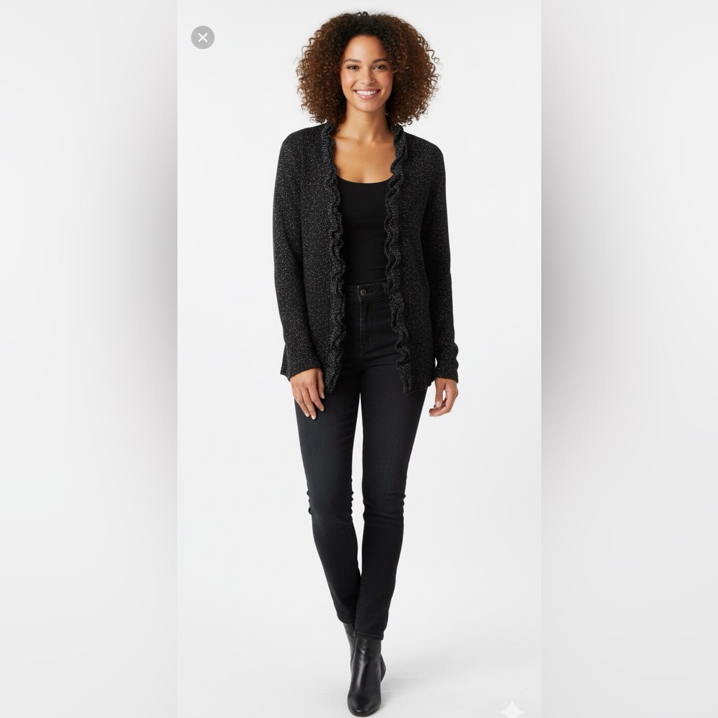 Black Metallic Women's Sweater Apt9 Nwt